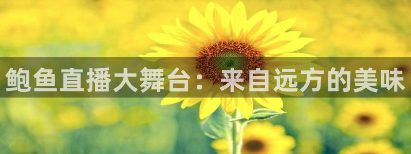 说球帝在线观看：鲍鱼直播大舞台：来自远方的美味
